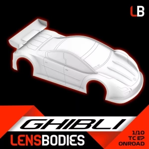 LB-HRELB10GHL-S  Lens Bodies Ghibli 1:10 Onroad Clear Body - Standard