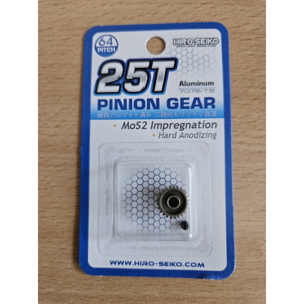 HS pinion 25T 64P MoS2 impregnation Hard Anodizing