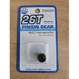HS pinion 26T 64P MoS2 impregnation Hard Anodizing