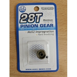 HS pinion 28T 64P MoS2 impregnation Hard Anodizing