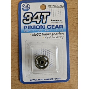 HS pinion 34T 64P MoS2 impregnation Hard Anodizing