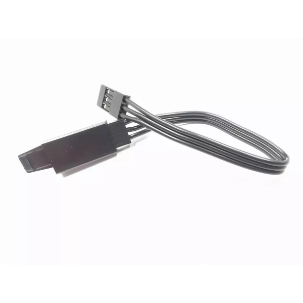 MR33 Extension Wire RX 50-200mm incl. JR Plug - Black  MR33-EB-125