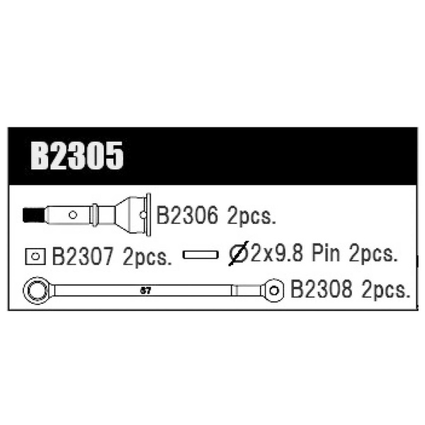B2305 CVA Drive Shaft Kit MSB1